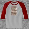 Raglan 3/4 Roundneck Shirt (Gray Body) Thumbnail