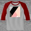 Raglan 3/4 Roundneck Shirt (Gray Body) Thumbnail