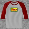 Raglan 3/4 Roundneck Shirt (Gray Body) Thumbnail