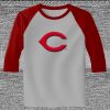 Raglan 3/4 Roundneck Shirt (Gray Body) Thumbnail