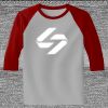 Raglan 3/4 Roundneck Shirt (Gray Body) Thumbnail