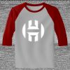 Raglan 3/4 Roundneck Shirt (Gray Body) Thumbnail