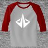 Raglan 3/4 Roundneck Shirt (Gray Body) Thumbnail