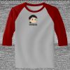 Raglan 3/4 Roundneck Shirt (Gray Body) Thumbnail