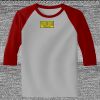 Raglan 3/4 Roundneck Shirt (Gray Body) Thumbnail