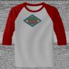 Raglan 3/4 Roundneck Shirt (Gray Body) Thumbnail