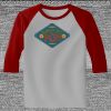 Raglan 3/4 Roundneck Shirt (Gray Body) Thumbnail