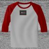 Raglan 3/4 Roundneck Shirt (Gray Body) Thumbnail