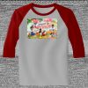 Raglan 3/4 Roundneck Shirt (Gray Body) Thumbnail