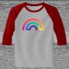 Raglan 3/4 Roundneck Shirt (Gray Body) Thumbnail