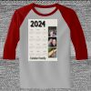 Raglan 3/4 Roundneck Shirt (Gray Body) Thumbnail