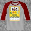Raglan 3/4 Roundneck Shirt (Gray Body) Thumbnail
