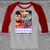 Raglan 3/4 Roundneck Shirt (Gray Body) Thumbnail