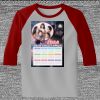 Raglan 3/4 Roundneck Shirt (Gray Body) Thumbnail