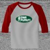Raglan 3/4 Roundneck Shirt (Gray Body) Thumbnail