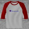 Raglan 3/4 Roundneck Shirt (Gray Body) Thumbnail
