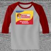 Raglan 3/4 Roundneck Shirt (Gray Body) Thumbnail
