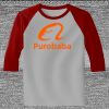 Raglan 3/4 Roundneck Shirt (Gray Body) Thumbnail