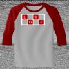 Raglan 3/4 Roundneck Shirt (Gray Body) Thumbnail