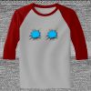 Raglan 3/4 Roundneck Shirt (Gray Body) Thumbnail