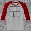 Raglan 3/4 Roundneck Shirt (Gray Body) Thumbnail