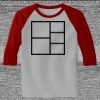 Raglan 3/4 Roundneck Shirt (Gray Body) Thumbnail
