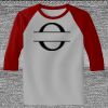 Raglan 3/4 Roundneck Shirt (Gray Body) Thumbnail