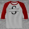 Raglan 3/4 Roundneck Shirt (Gray Body) Thumbnail