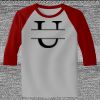 Raglan 3/4 Roundneck Shirt (Gray Body) Thumbnail