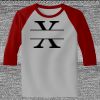 Raglan 3/4 Roundneck Shirt (Gray Body) Thumbnail