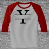 Raglan 3/4 Roundneck Shirt (Gray Body) Thumbnail
