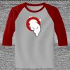Raglan 3/4 Roundneck Shirt (Gray Body) Thumbnail