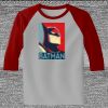 Raglan 3/4 Roundneck Shirt (Gray Body) Thumbnail