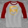 Raglan 3/4 Roundneck Shirt (Gray Body) Thumbnail