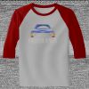 Raglan 3/4 Roundneck Shirt (Gray Body) Thumbnail