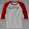 Raglan 3/4 Roundneck Shirt (Gray Body) Thumbnail