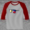Raglan 3/4 Roundneck Shirt (Gray Body) Thumbnail