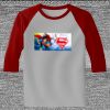 Raglan 3/4 Roundneck Shirt (Gray Body) Thumbnail