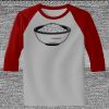Raglan 3/4 Roundneck Shirt (Gray Body) Thumbnail