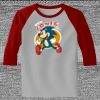Raglan 3/4 Roundneck Shirt (Gray Body) Thumbnail