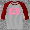 Raglan 3/4 Roundneck Shirt (Gray Body) Thumbnail