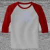 Raglan 3/4 Roundneck Shirt (Gray Body) Thumbnail