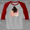 Raglan 3/4 Roundneck Shirt (Gray Body) Thumbnail
