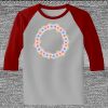 Raglan 3/4 Roundneck Shirt (Gray Body) Thumbnail
