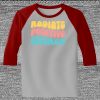 Raglan 3/4 Roundneck Shirt (Gray Body) Thumbnail