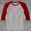 Raglan 3/4 Roundneck Shirt (Gray Body) Thumbnail