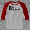 Raglan 3/4 Roundneck Shirt (Gray Body) Thumbnail