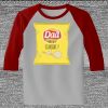 Raglan 3/4 Roundneck Shirt (Gray Body) Thumbnail