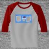 Raglan 3/4 Roundneck Shirt (Gray Body) Thumbnail
