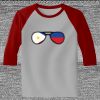 Raglan 3/4 Roundneck Shirt (Gray Body) Thumbnail